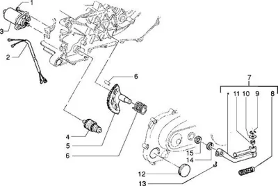 Starter motor - kickstarter