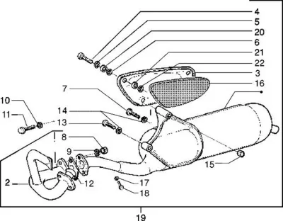 Exhaust with convertor (model DT)