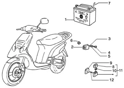 Starter switch - battery
