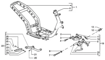Chassis - centre stand