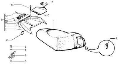 Seat - rear rack