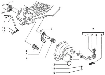 Starter motor - kickstarter