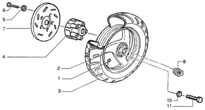 Rear wheel
