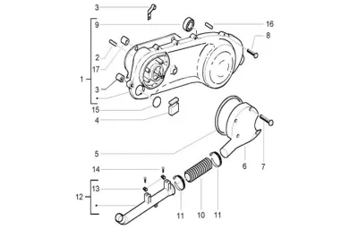 Engine casing cover