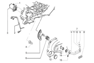 Starter motor - kickstarter