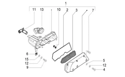 Air intake filter