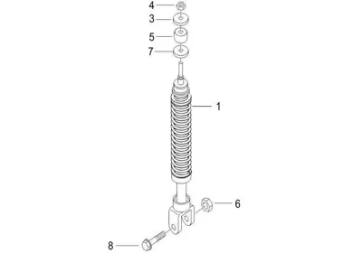 Rear shock absorber