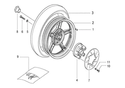 Rear wheel