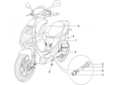 Throttle cable - seat cable