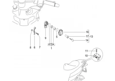 Lock set - ignition switch