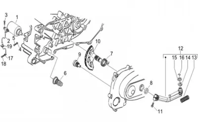 Starter motor - kickstarter