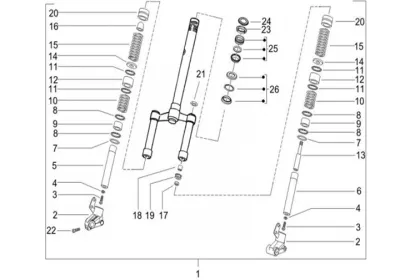 Fork - steering set