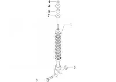 Rear shock absorber
