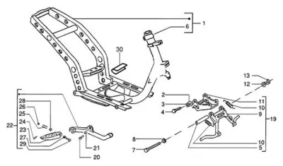 Chassis - centre stand