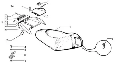 Seat - rear rack