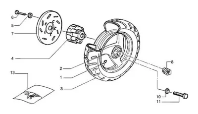 Rear wheel