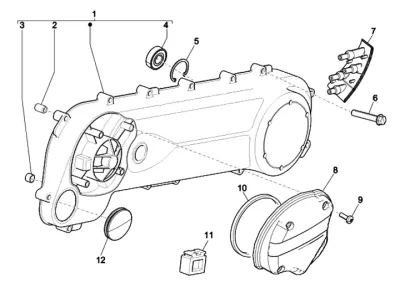 Engine casing cover