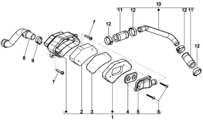 Secondary air housing