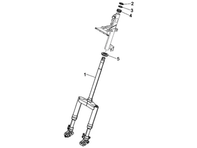 Fork front wheel