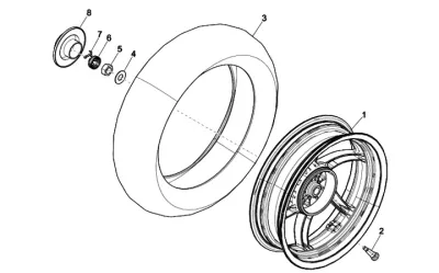 Rear wheel
