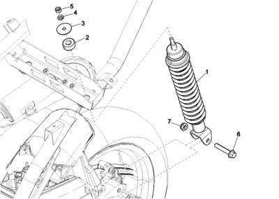 Rear shock absorber