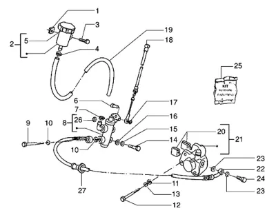 Front brake system