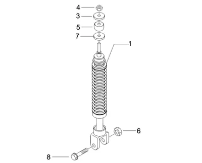 Rear shock absorber