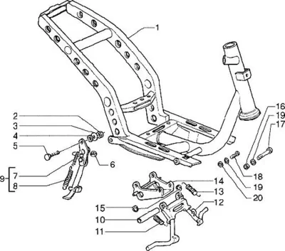 Chassis - centre stand