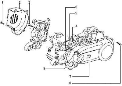 Engine casing cover
