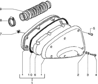 Air intake filter
