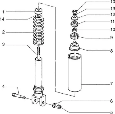 Rear shock absorber