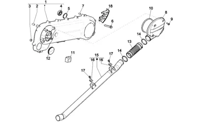 Engine casing cover