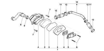 Secondary air housing