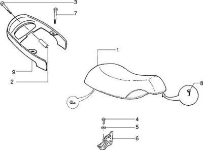 Seat - rear rack