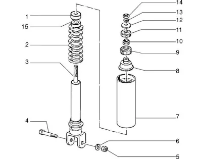 Rear shock absorber