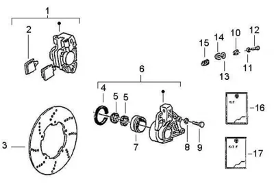 Front brake caliper