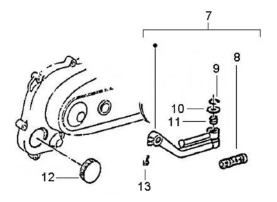 Kickstart lever