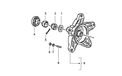 Rear brake hub