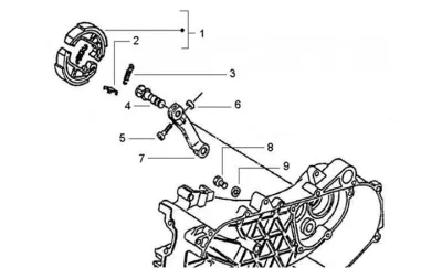 Rear brake shoes