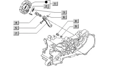 Rear brake shoes