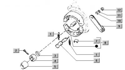 Front brake shoes