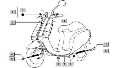 Speedo cable - brake cable