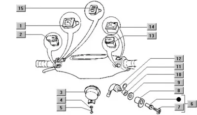 Lock set - switch - ignition switch