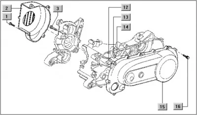 Engine casing cover
