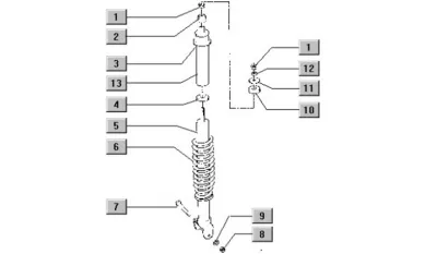 Rear shock absorber