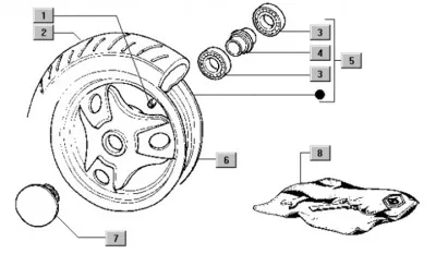 Front/rear wheel
