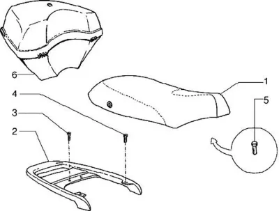 Selle - porte bagages arrière