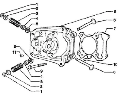 Cylinder head - valves