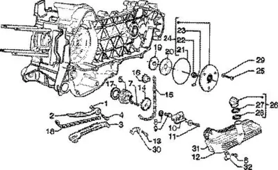 Oil pump - timing chain