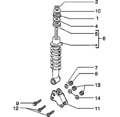 Rear shock absorber